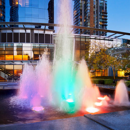 Vibrant LED Ring Pool Lights Waterproof Colorful Fountain Illumination