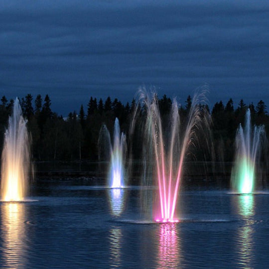 Vibrant LED Ring Pool Lights Waterproof Colorful Fountain Illumination