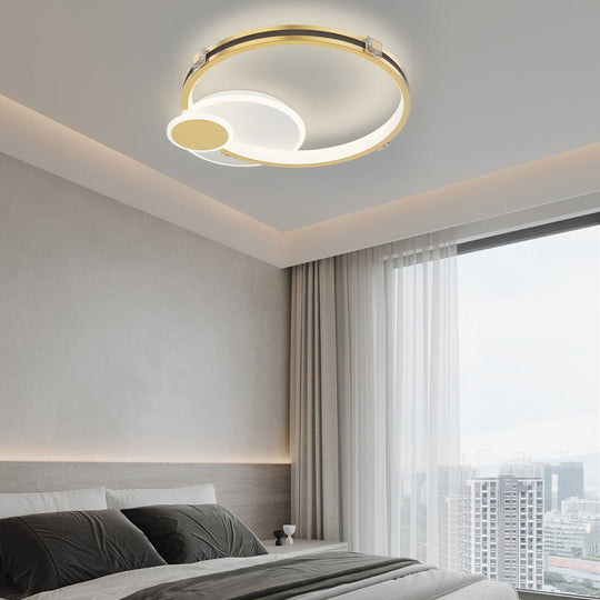 Creative Ring Ceiling Light with 3-Step Dimming