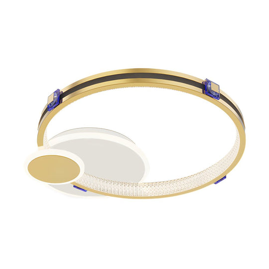 Creative Ring Ceiling Light with 3-Step Dimming