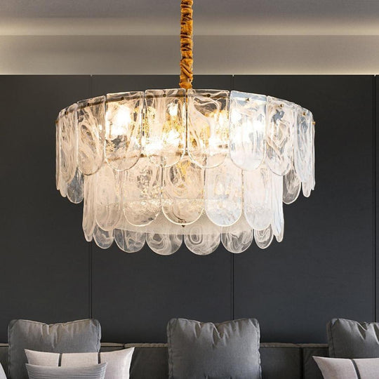 Traditional Classic Metal and Glass LED Chandelier