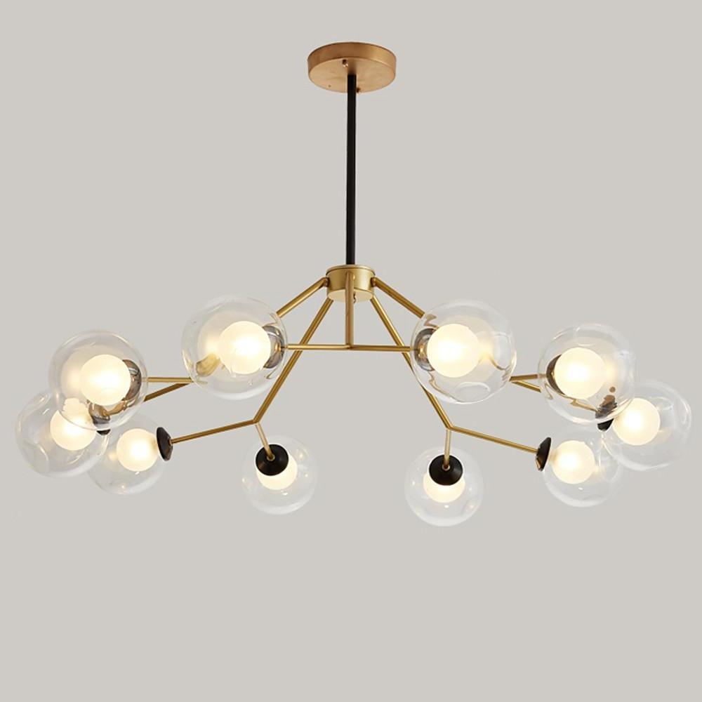 Geometric LED Nordic Glass Sputnik Chandelier Pendant Light