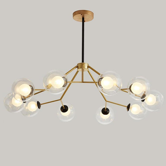 Geometric LED Nordic Glass Sputnik Chandelier Pendant Light