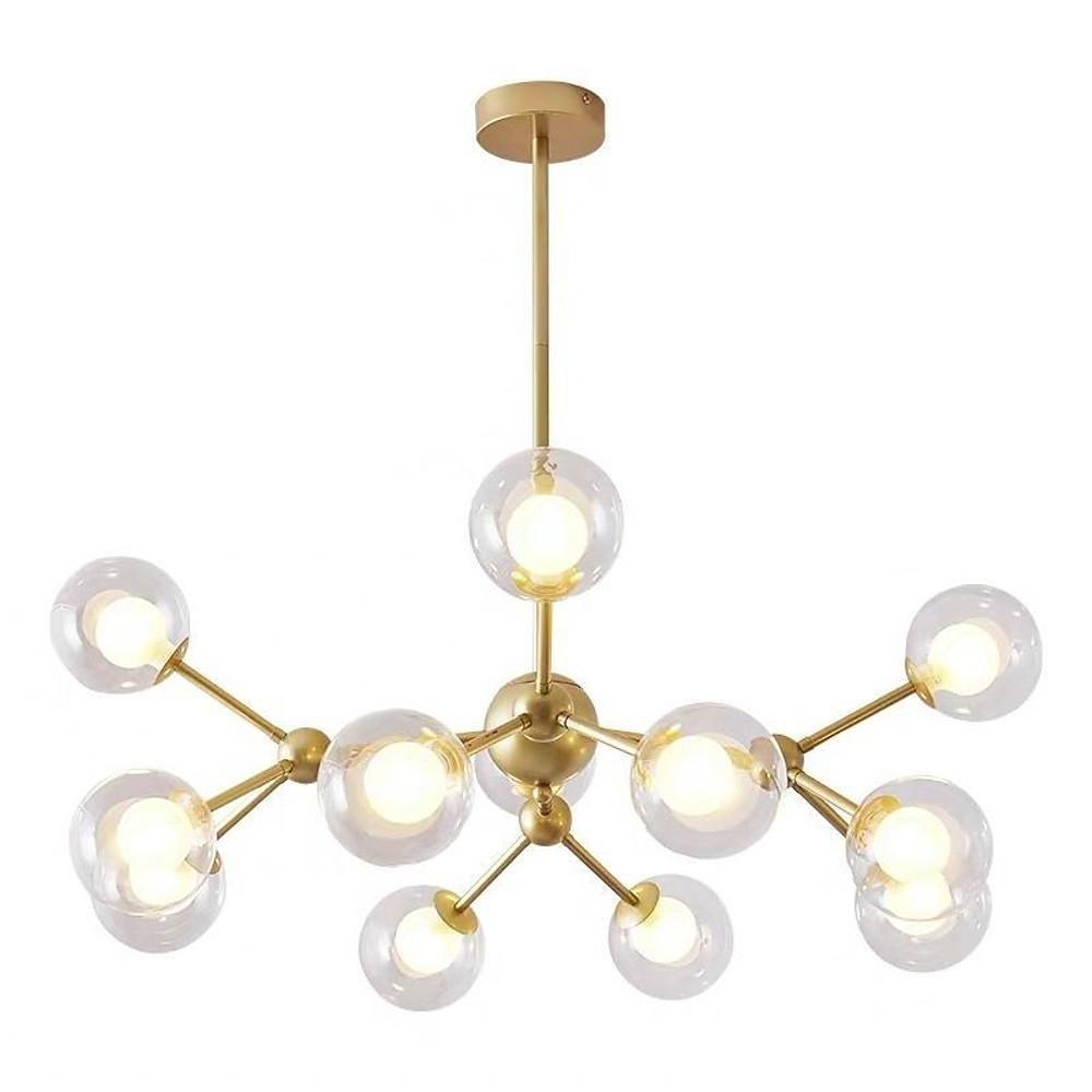 Modern Sputnik Bubble Chandelier with 12 LED Bulbs