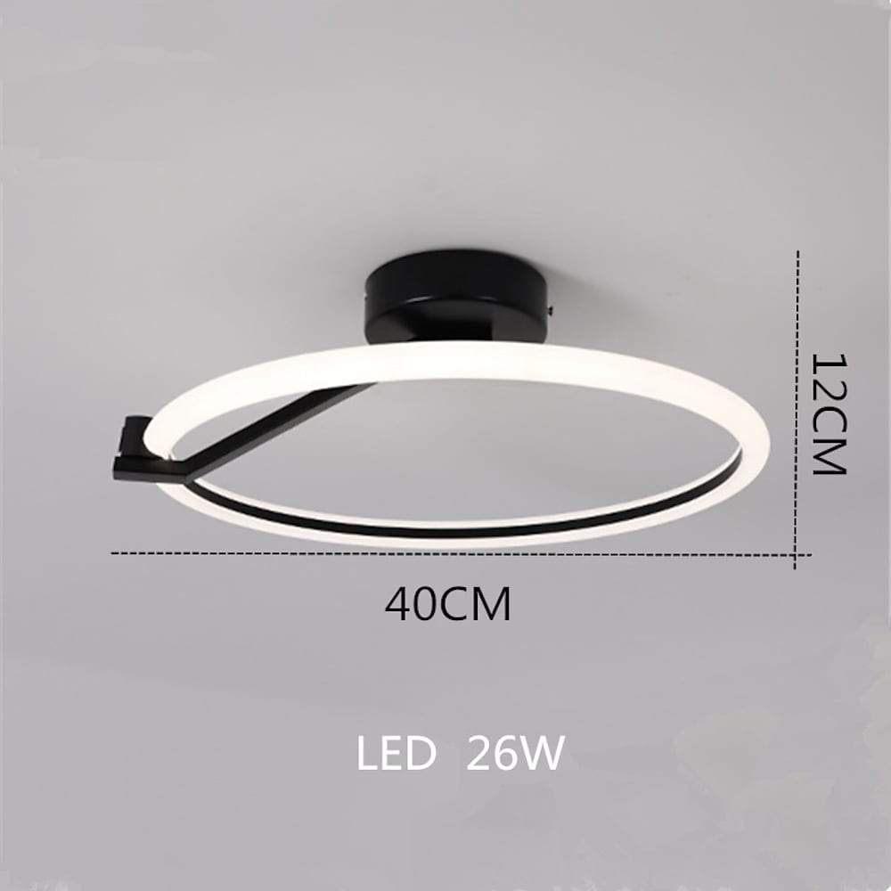 Rings Flush Mount LED Ceiling Light with Dimmable Options