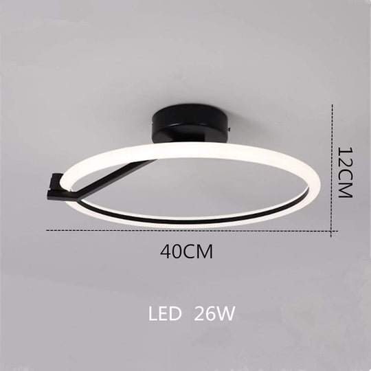 Rings Flush Mount LED Ceiling Light with Dimmable Options