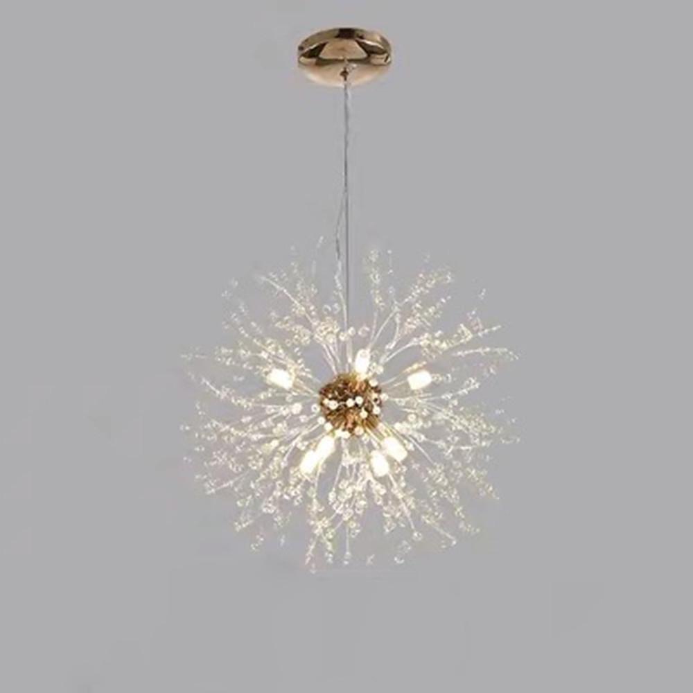 Innovative Modern Globe Design Dandelion Crystal Chandelier