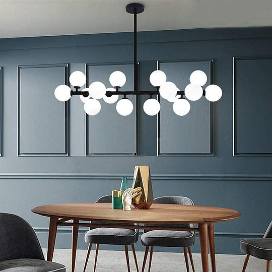 Modern Gold 16-Light Kitchen Island LED Chandelier