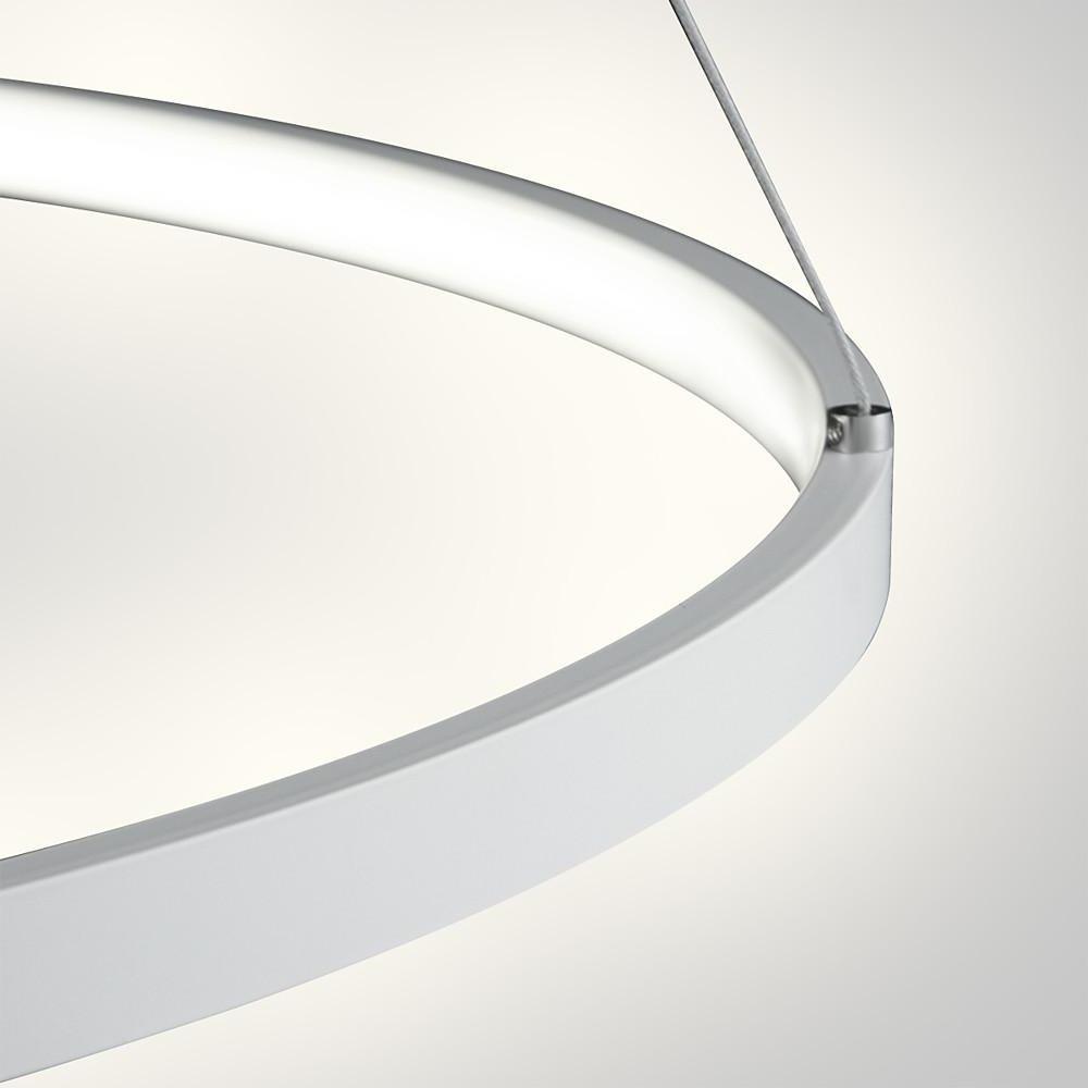 Round Geometric 30 W Single-Ring Integrated LED Pendant – Modern & Dimmable
