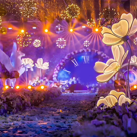 Romantic Ambient LED Acrylic Modern Flower Floor Lamp