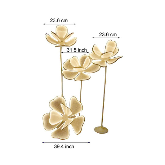 Romantic Ambient LED Acrylic Modern Flower Floor Lamp