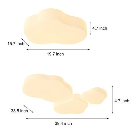 Romantic Cloud Ceiling Lamp with 3-Step Dimming