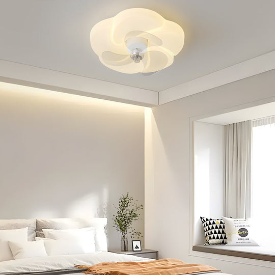 Romantic Flower Modern Ceiling Fan Light – Bladeless & Elegant