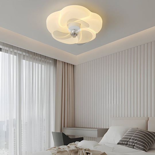 Romantic Flower Modern Ceiling Fan Light – Bladeless & Elegant