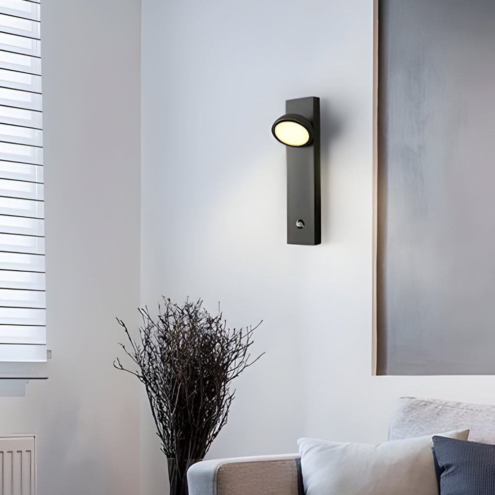 Rotatable Head Modern Spotlight Wall Lamp – Touch Control, Adjustable