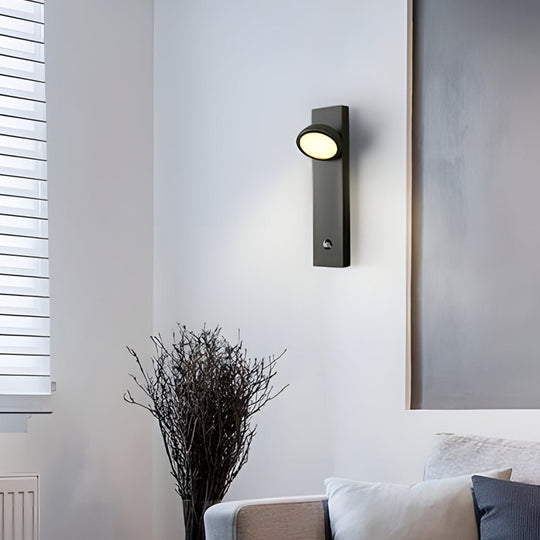 Rotatable Head Modern Spotlight Wall Lamp – Touch Control, Adjustable