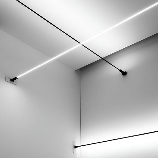 Rotatable Skyline Linear LED Ceiling Light – Slim Steel Line Design