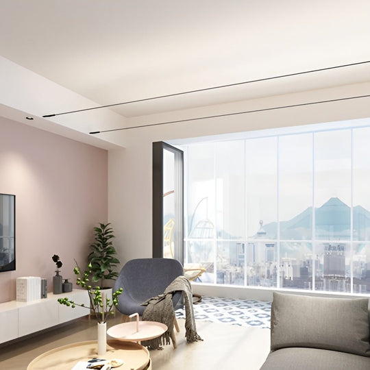Rotatable Skyline Linear LED Ceiling Light – Slim Steel Line Design