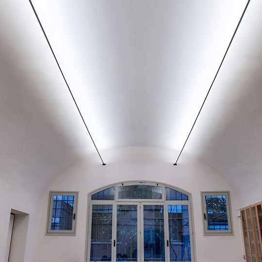 Rotatable Skyline Linear LED Ceiling Light – Slim Steel Line Design