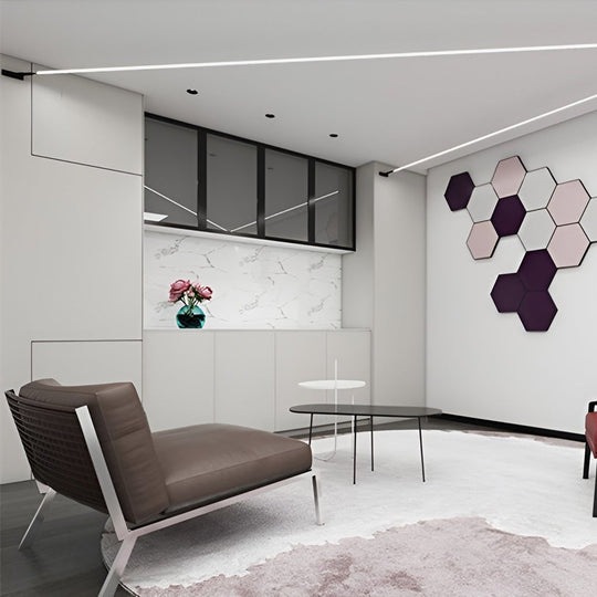 Rotatable Skyline Linear LED Ceiling Light – Slim Steel Line Design
