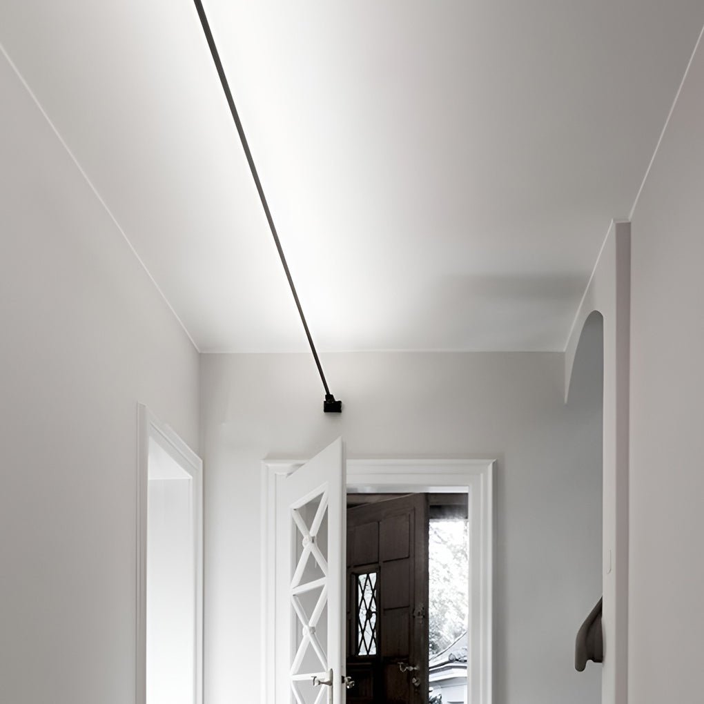Rotatable Skyline Linear LED Ceiling Light – Slim Steel Line Design