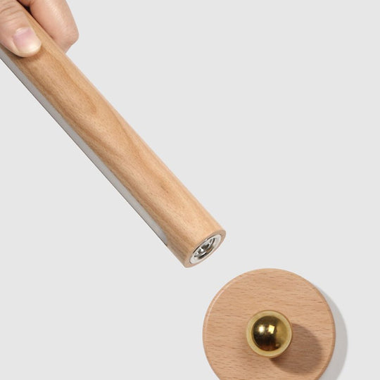 Rotation Wood LED Portable Magnetic Touch Night Light