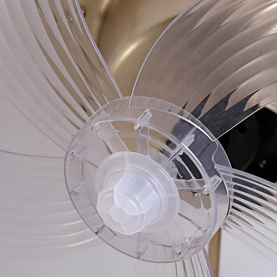 360° Rotating Round LED Ceiling Fan with Silent Operation and Remote Control