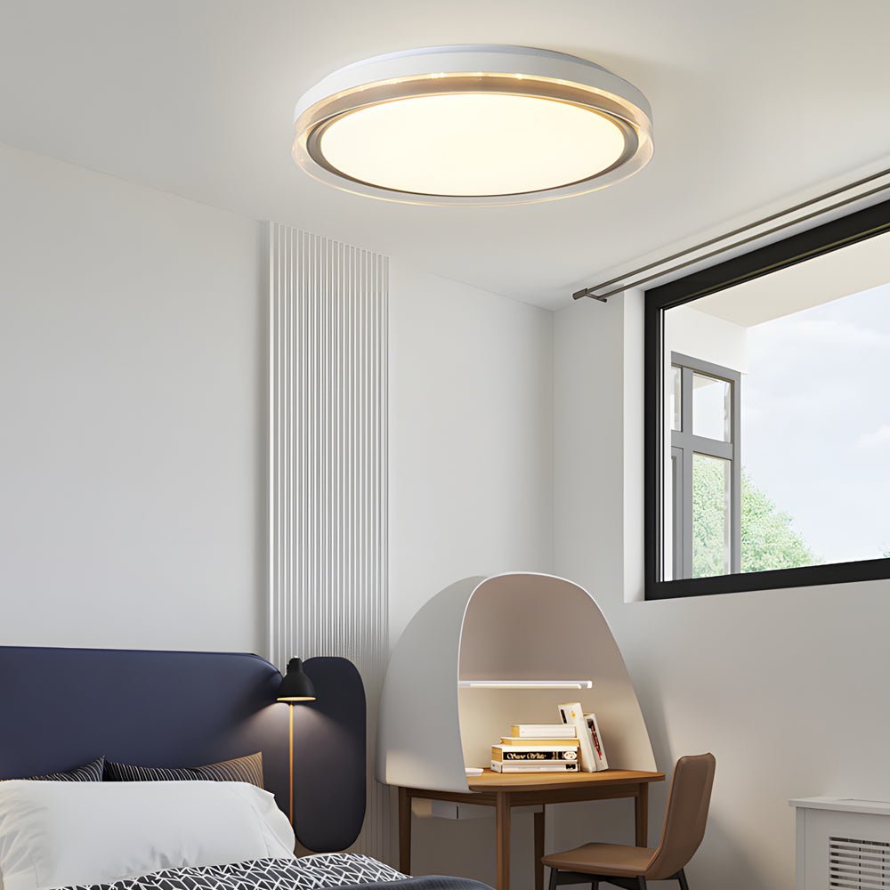 Modern Round Acrylic LED Ceiling Light – 3-Step Dimming