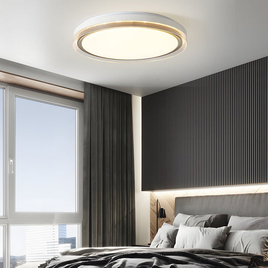 Modern Round Acrylic LED Ceiling Light – 3-Step Dimming