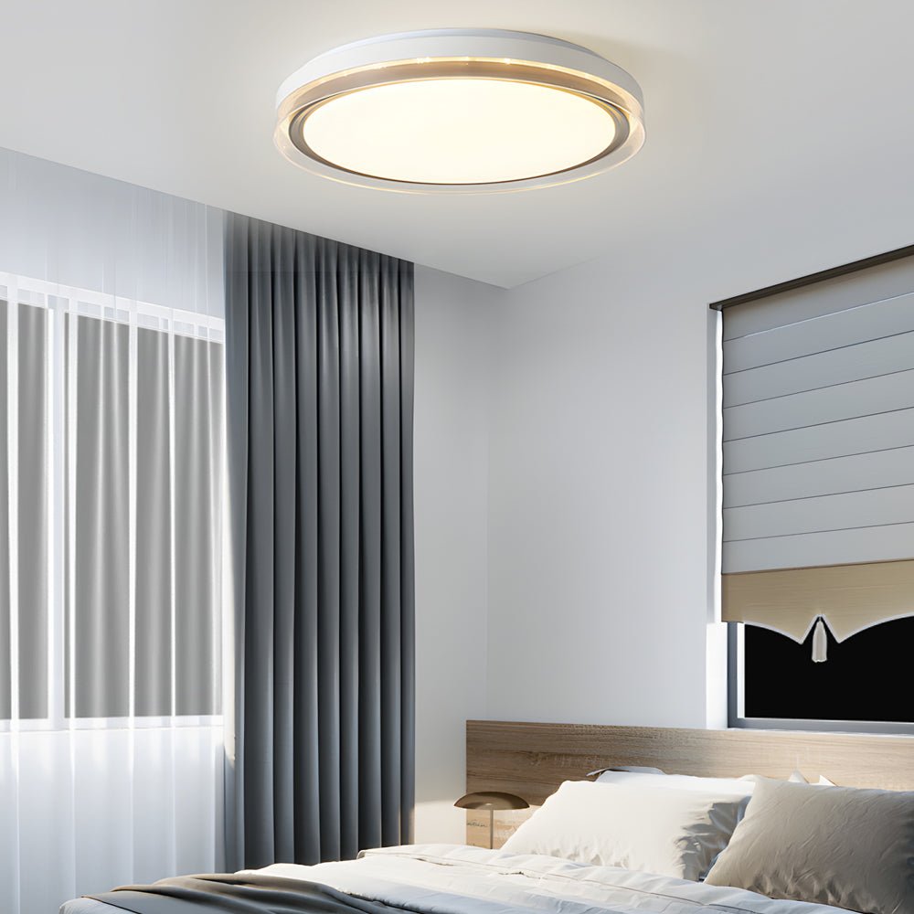 Modern Round Acrylic LED Ceiling Light – 3-Step Dimming