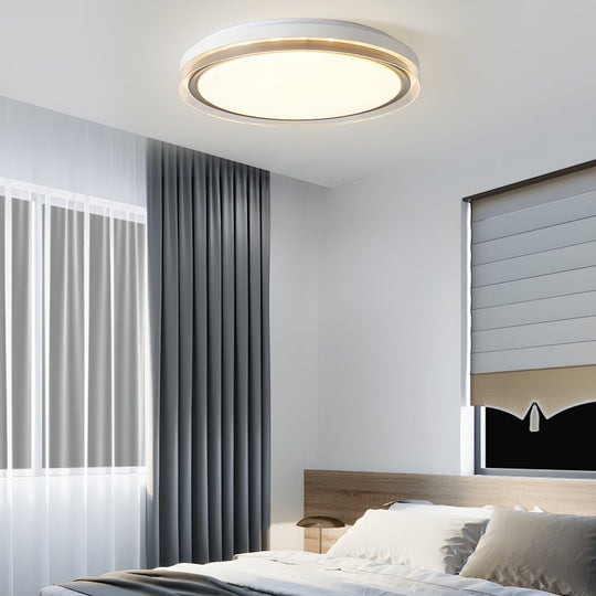 Modern Round Acrylic LED Ceiling Light – 3-Step Dimming