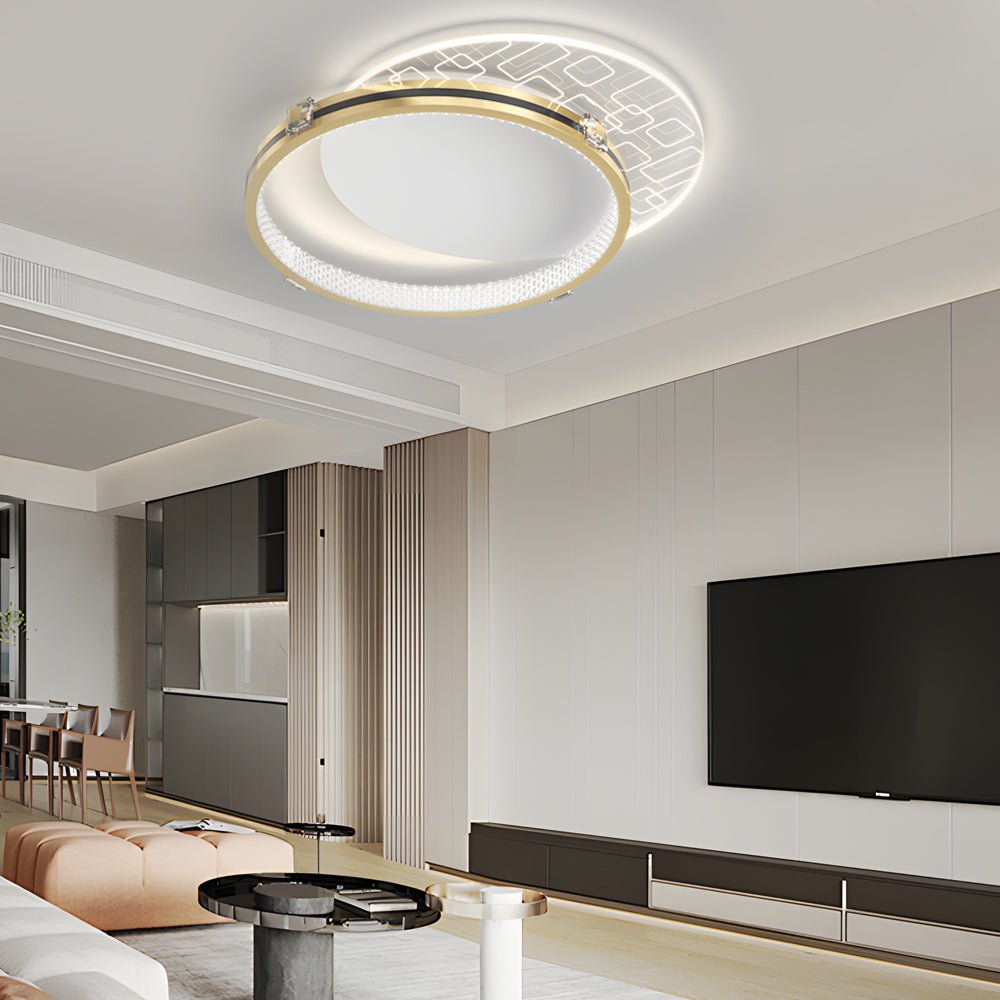 Round Acrylic Ceiling Light with 3-Step Dimming
