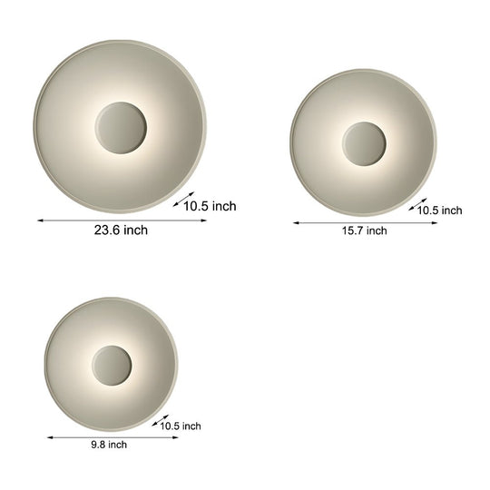 Round Aluminum LED Top Ceiling & Wall Lamp – 9.8"/15.7"/23.6"