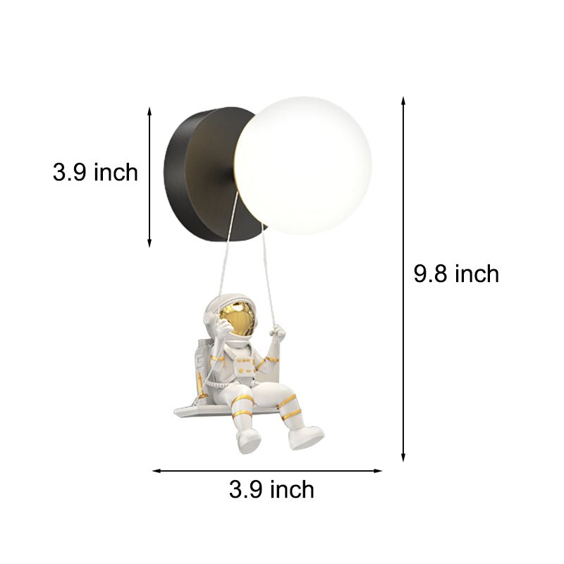 Round Ball Creative Astronaut LED Wall Light – 3 Step Dimming