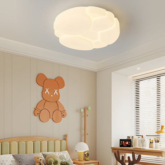 Round Cloud Ceiling Light with 3-Step Dimming
