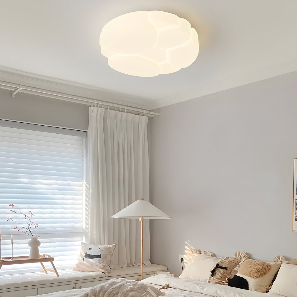 Round Cloud Ceiling Light with 3-Step Dimming