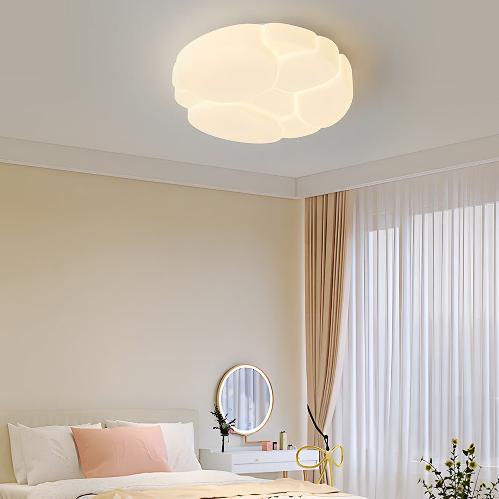 Round Cloud Ceiling Light with 3-Step Dimming