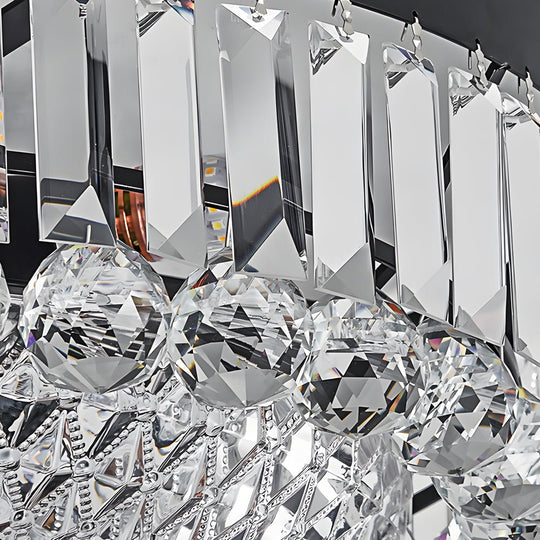 Round Crystal LED 3-Step Dimming Luxury Ceiling Light