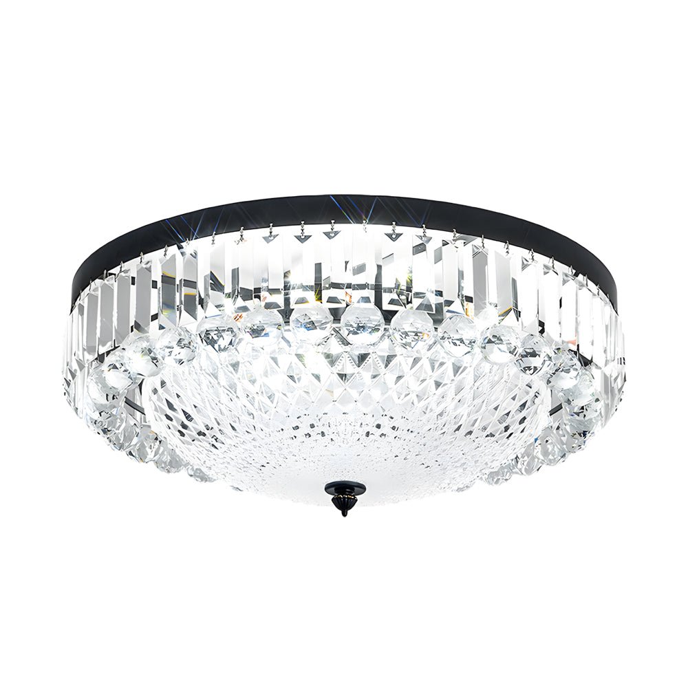 Round Crystal LED 3-Step Dimming Luxury Ceiling Light