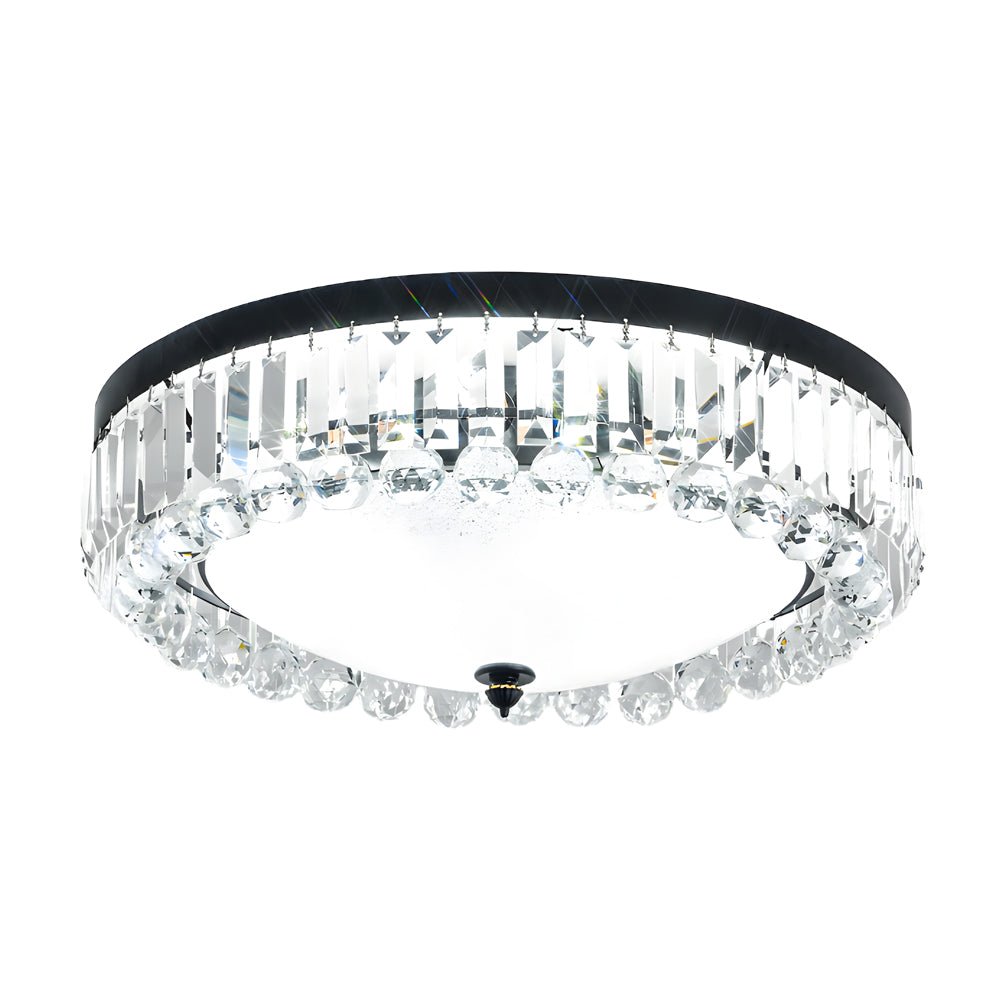 Round Crystal LED 3-Step Dimming Luxury Ceiling Light