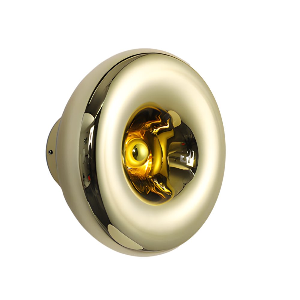 Round Glass Lava Luxury Modern Wall Light Fixture