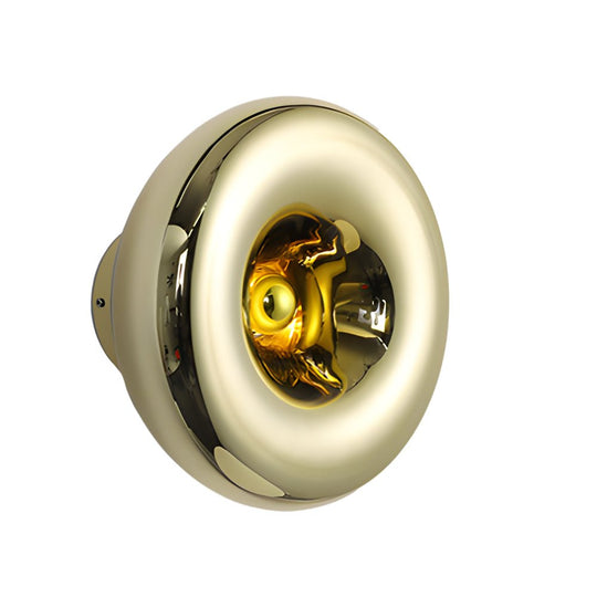 Round Glass Lava Luxury Modern Wall Light Fixture