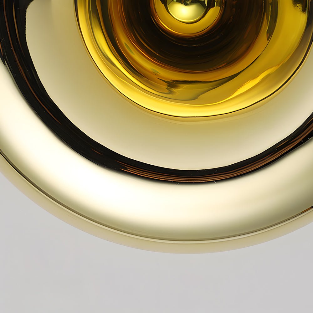 Round Glass Lava Luxury Modern Wall Light Fixture