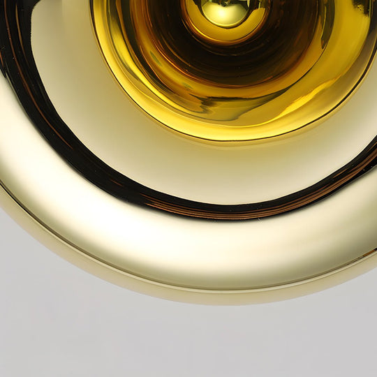 Round Glass Lava Luxury Modern Wall Light Fixture