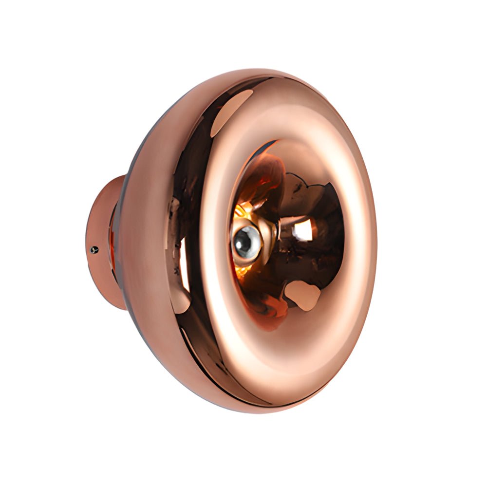Round Glass Lava Luxury Modern Wall Light Fixture