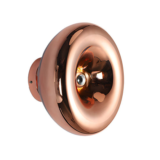 Round Glass Lava Luxury Modern Wall Light Fixture
