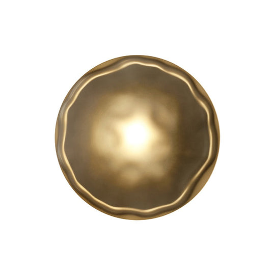 Round Glass Shell Design Wall Sconce
