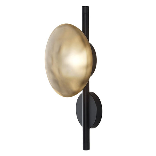Round Glass Shell Design Wall Sconce