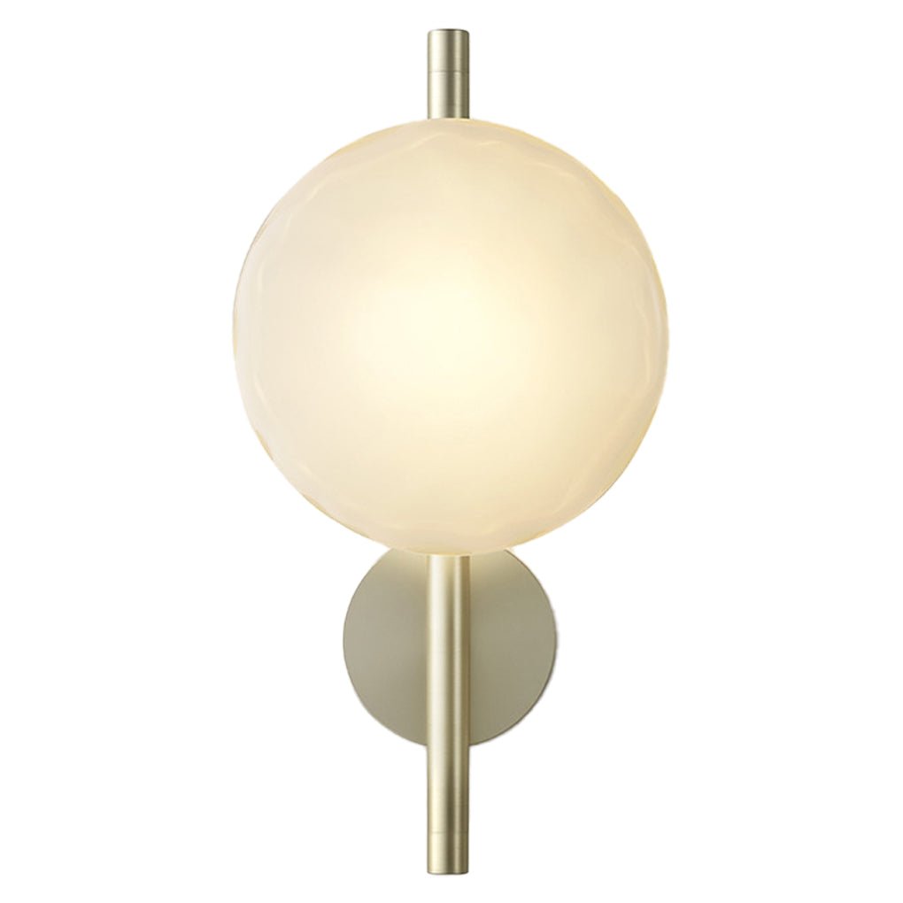 Round Glass Shell Design Wall Sconce