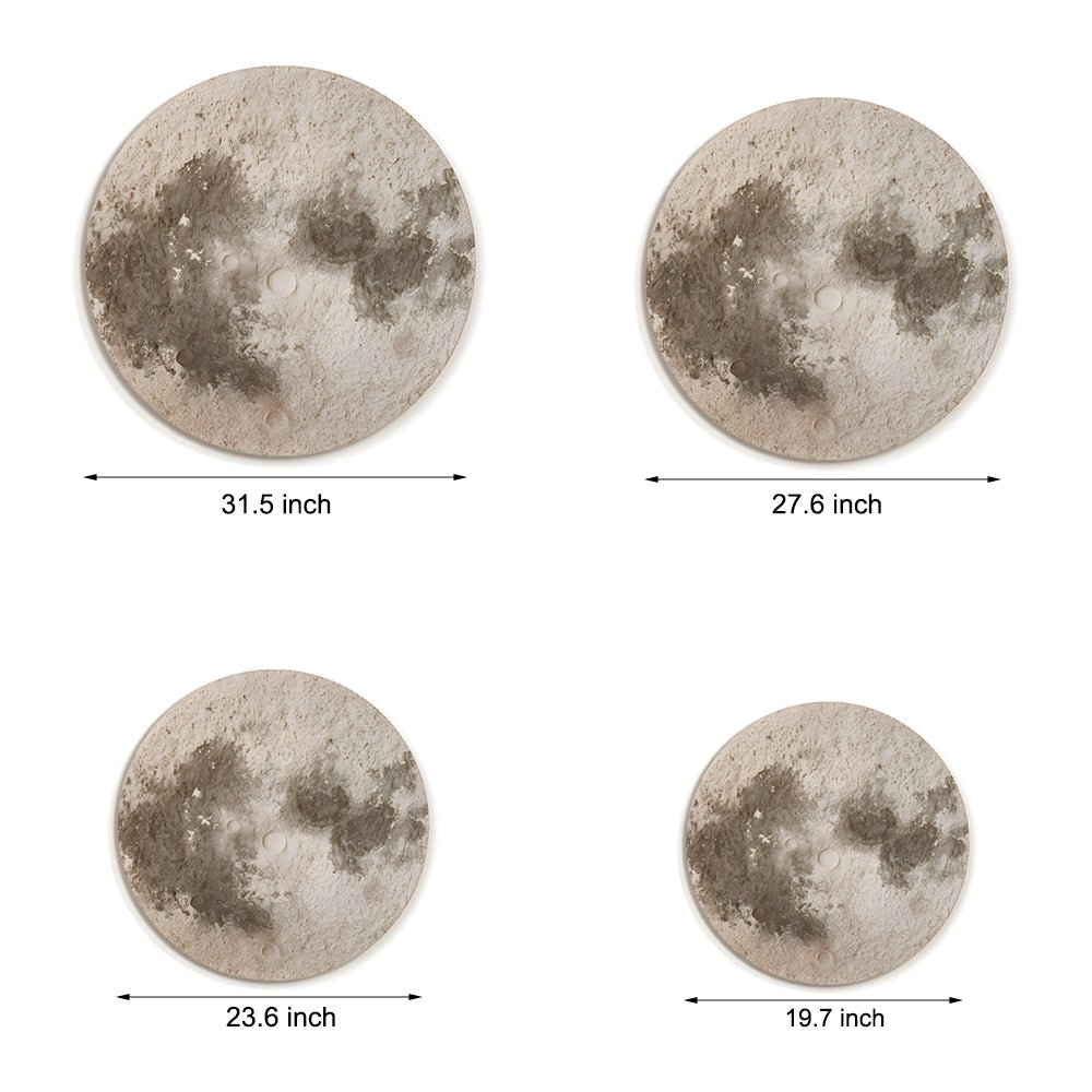 Round Moon 3D Sandstone USB Voice Control Decorative Painting